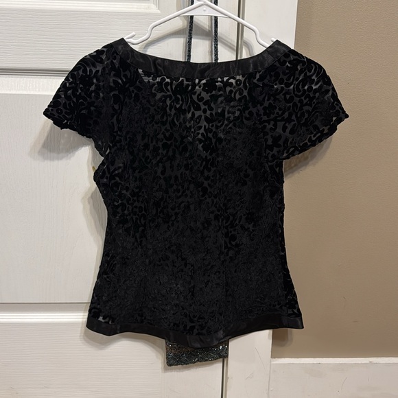 sheer burnout velvet blouse - Picture 2 of 3